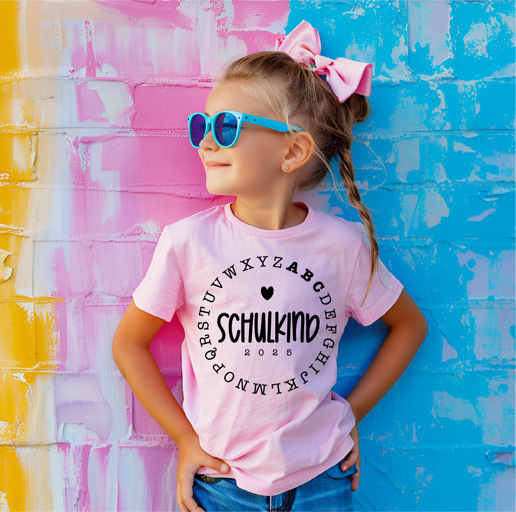 Schulkind ABC Herz T Shirt