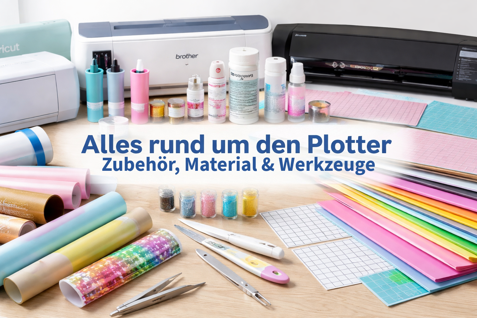 Alles rund um den Plotter – Zubehör, Materialien & Werkzeuge