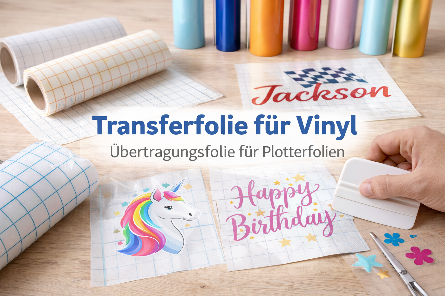 Transferfolie für Vinyl – Übertragungsfolie für Plotterfolien