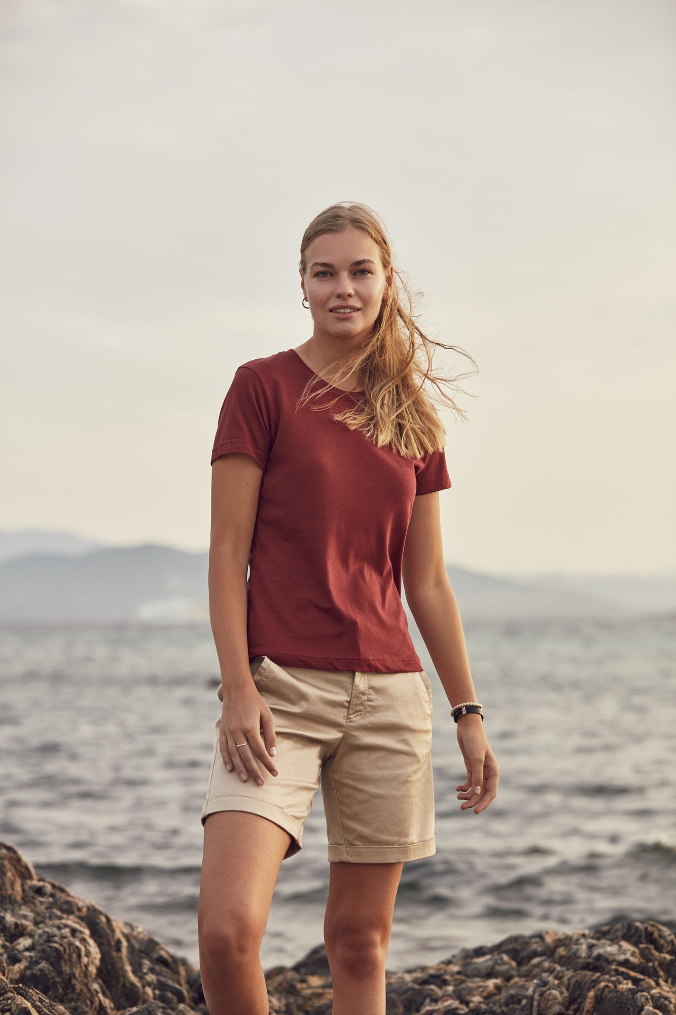 Frauen Basic T-Shirt XS-2XL