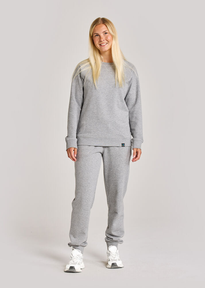 F. Terry Crew Neck Damen