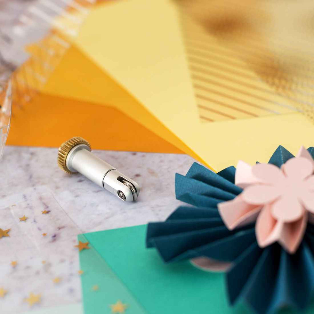 Cricut Falzrad mit Halterung - Single Scoring Wheel Tip und QuickSwap Housing für präzise Faltarbeiten