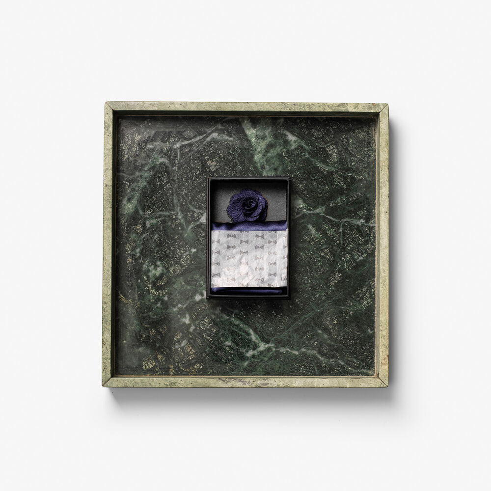 Solid Hankie & Lapel Pin Herren