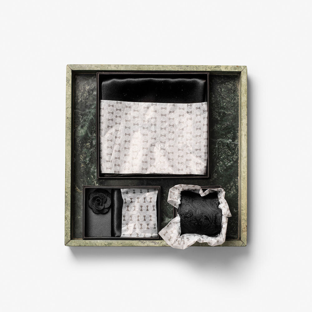 Solid Hankie & Lapel Pin Herren