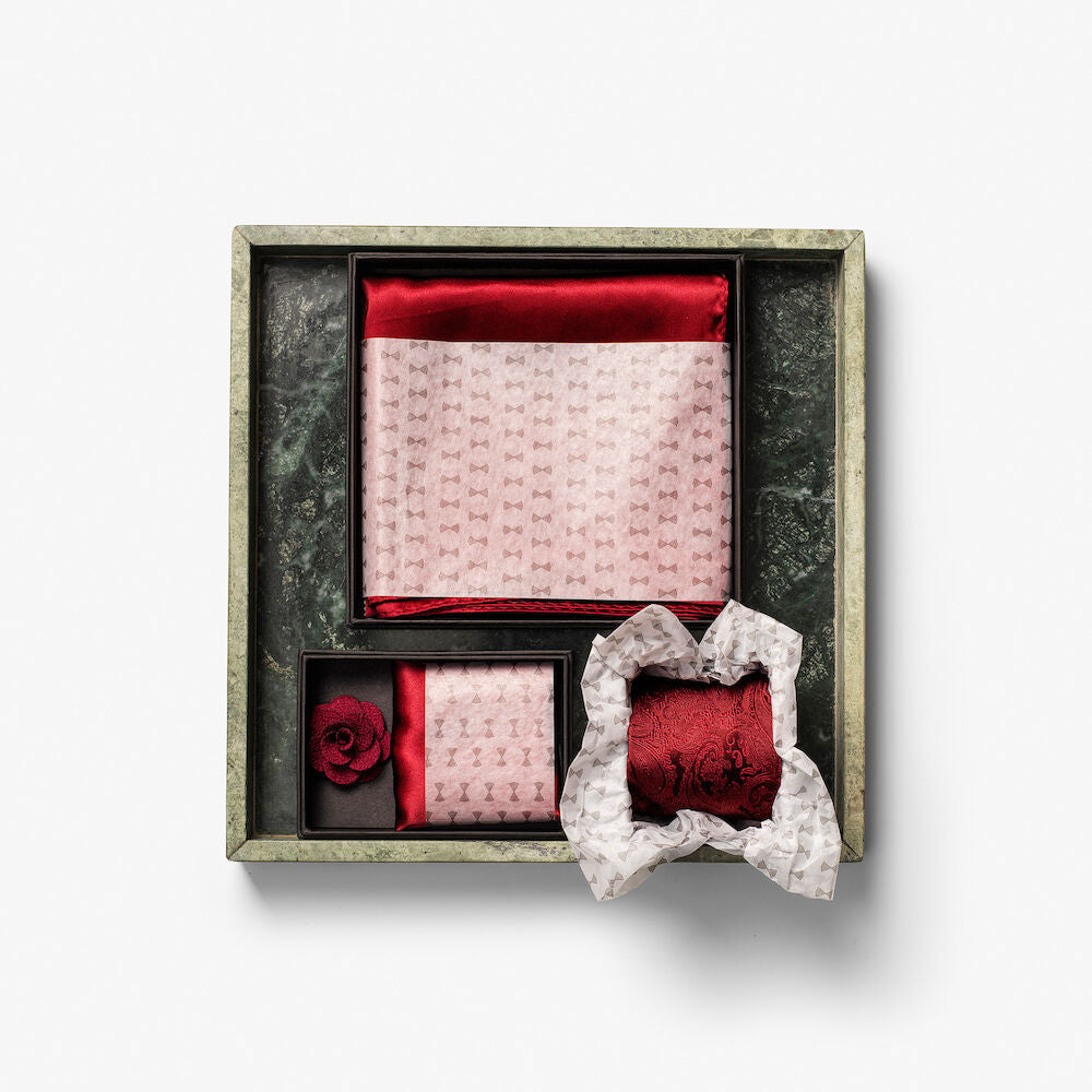 Solid Hankie & Lapel Pin Herren