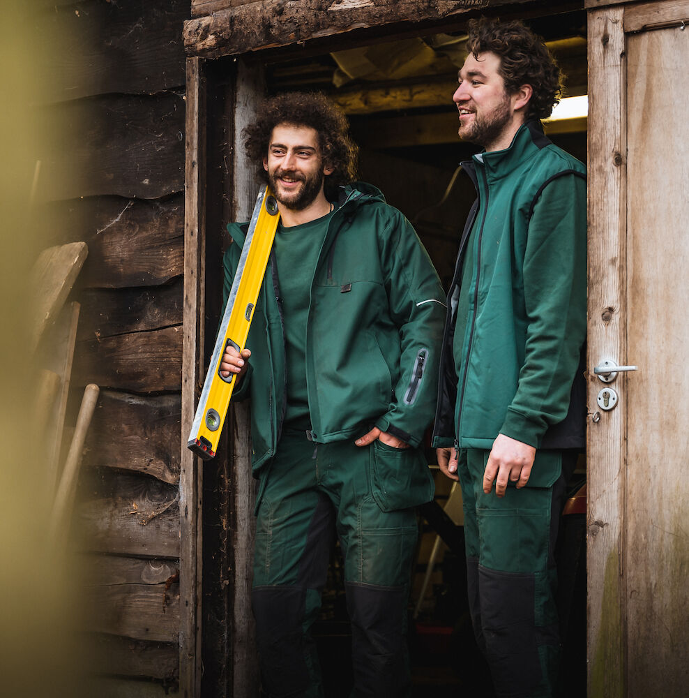 Gefütterte Herren 3-LAGIGE SOFTSHELL JACKE