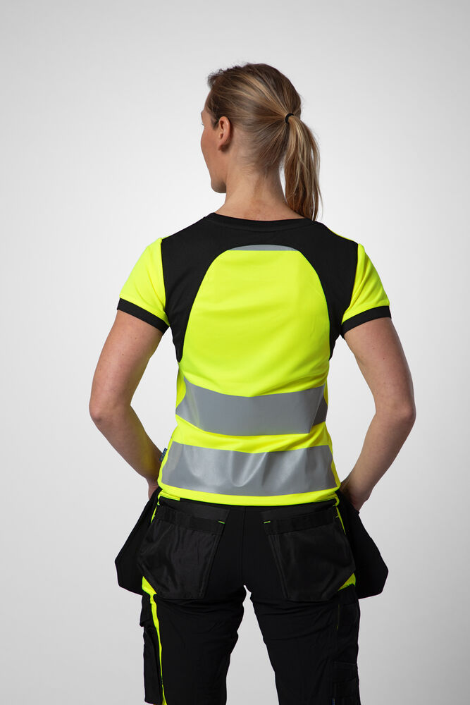 DAMEN T-SHIRT EN ISO 20471 KL. 2