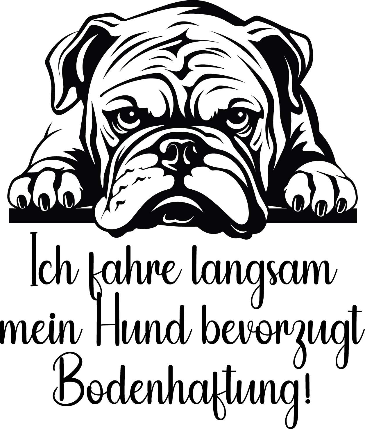 Auto Kleber Bulldogge
