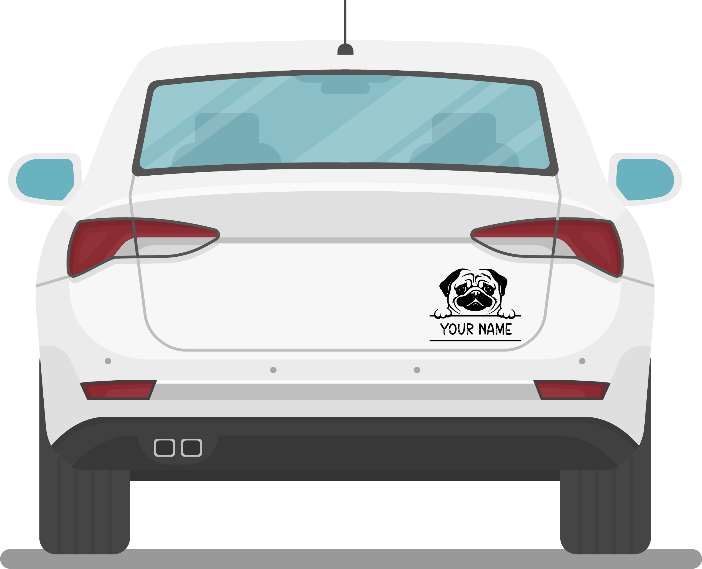 Hunde Namen Sticker