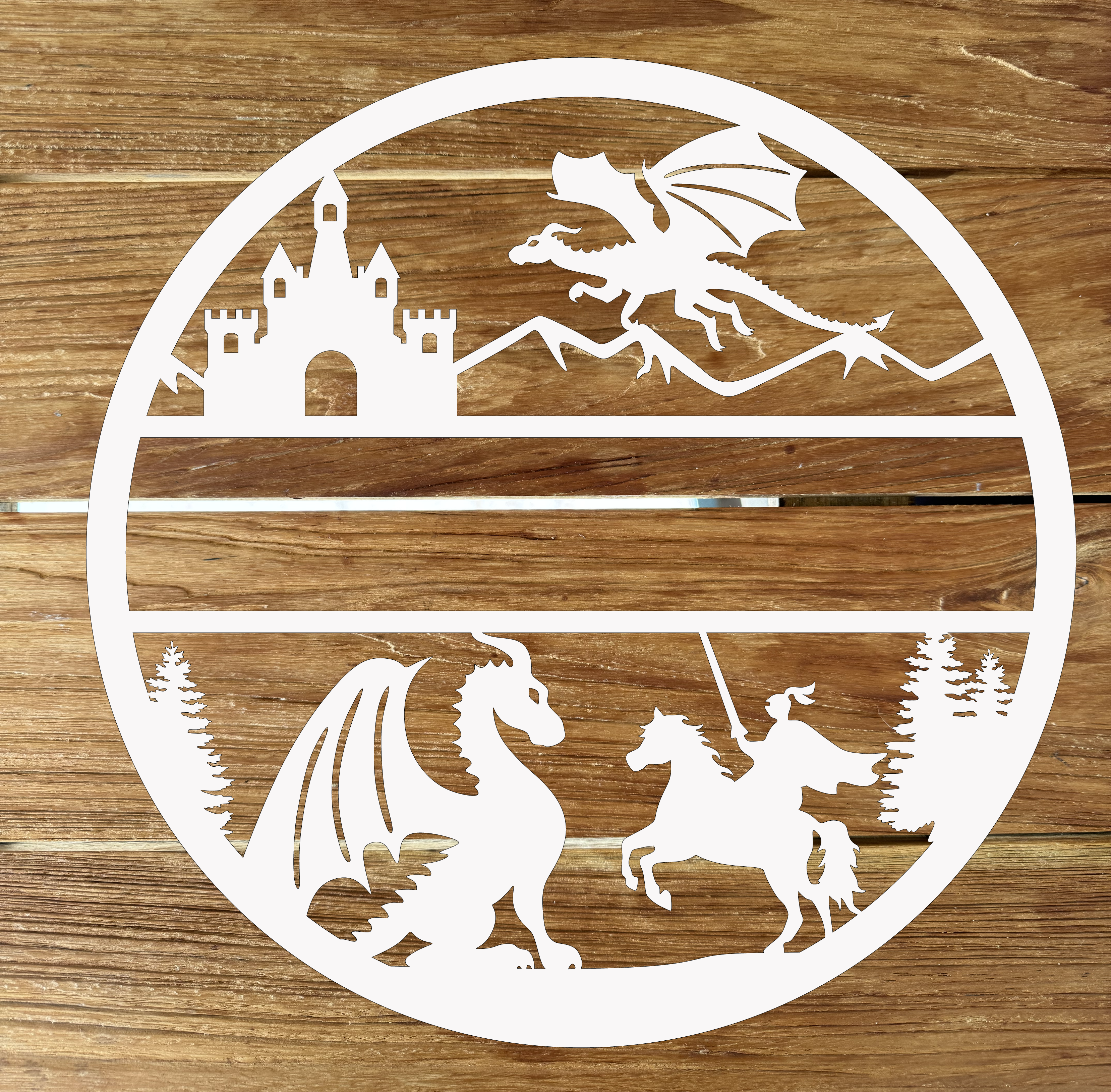 Türschild Drachen