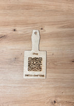 Twint oder Shop Url  Ständer aus Holz