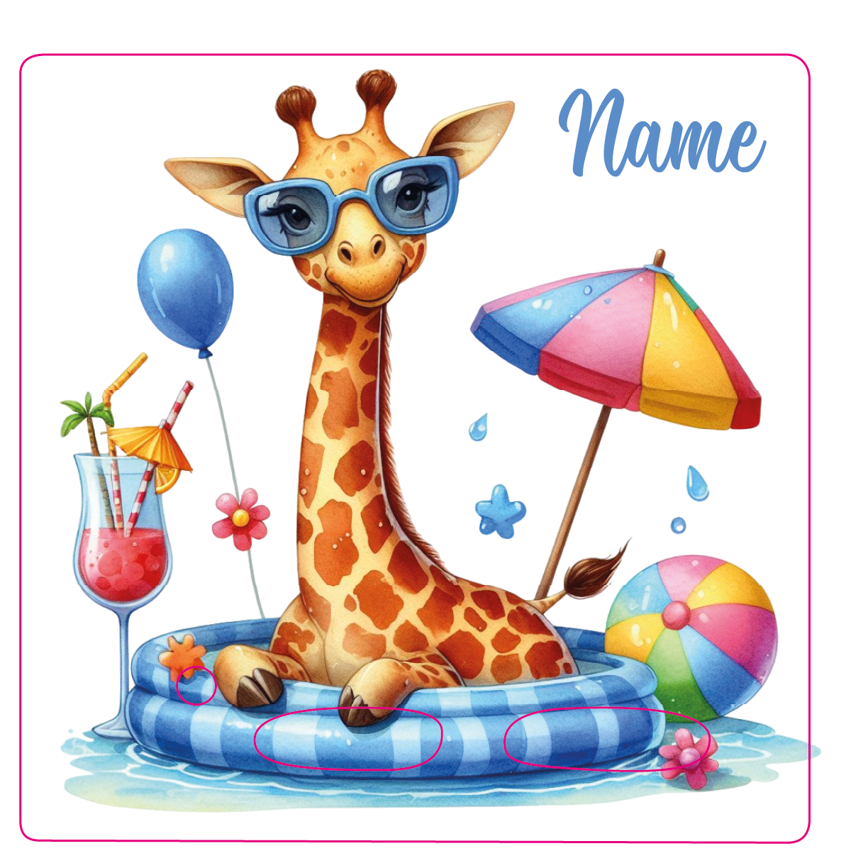 Giraffe Sommer Schutzfolie für die Toniebox