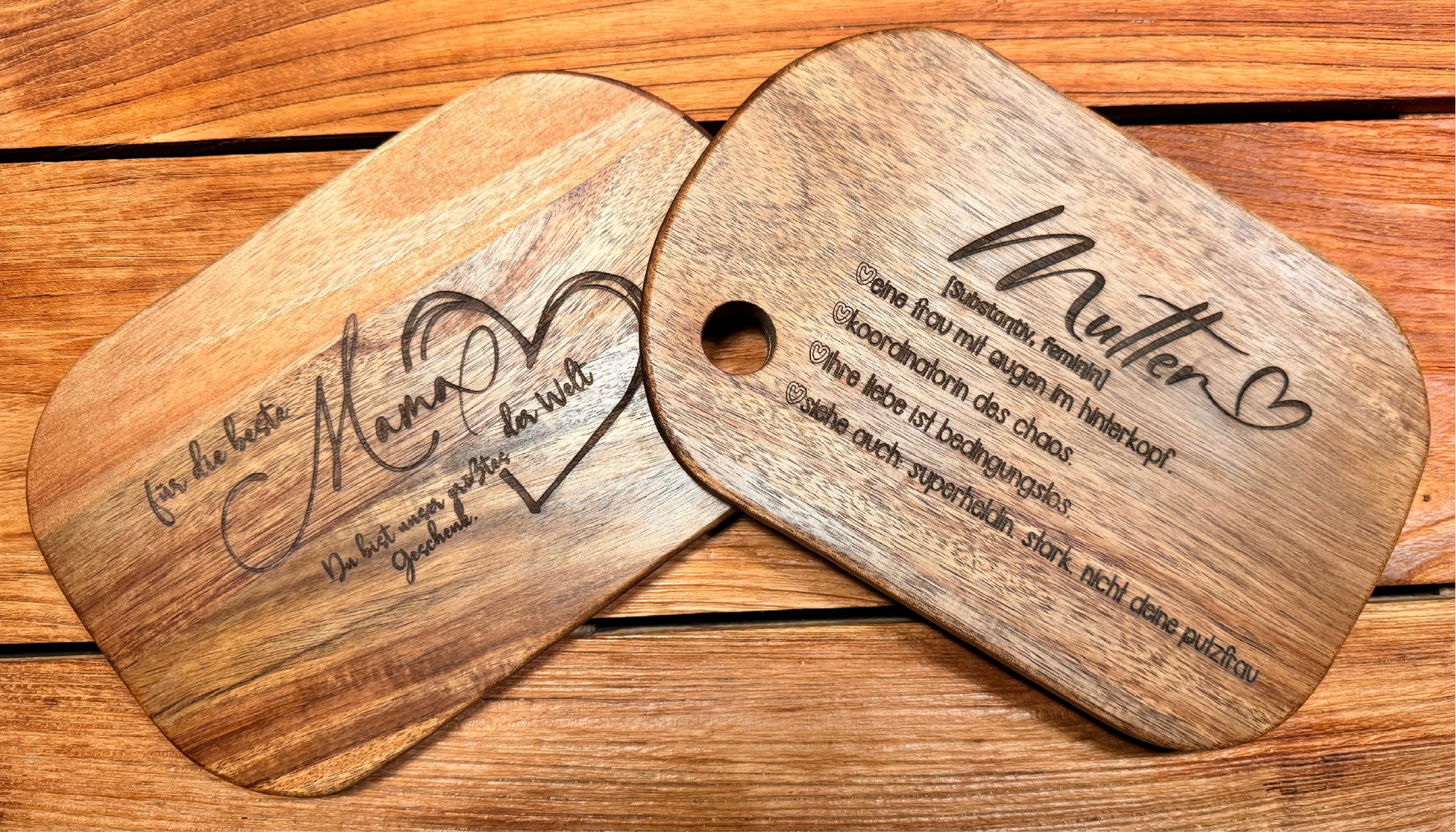 Wie wäre es mit "Personalisiertes Holzbrettchen – Einzigartiges Muttertagsgeschenk mit Gravur"