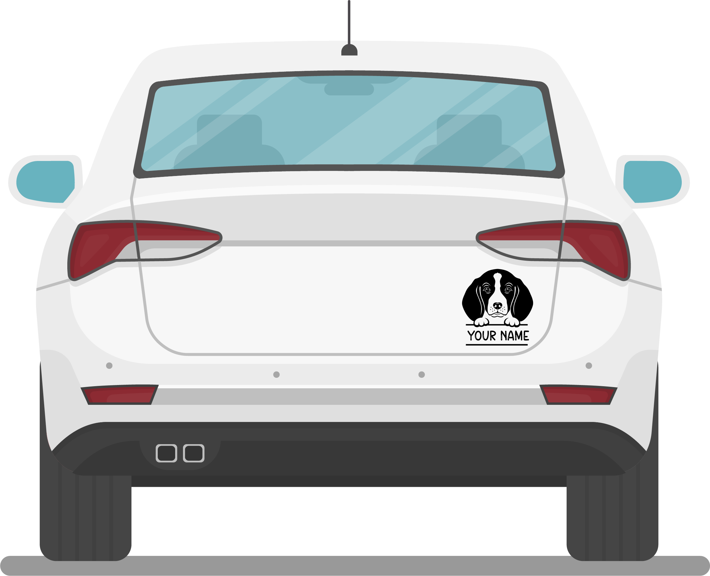 Hunde Namen Sticker