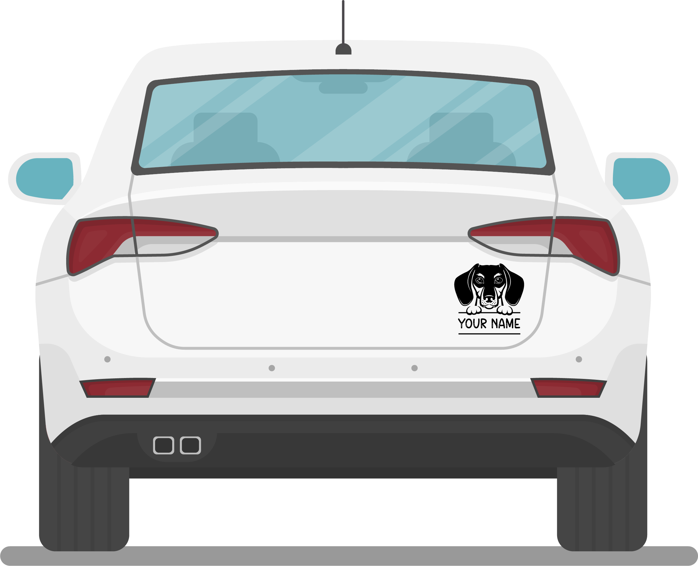 Hunde Namen Sticker