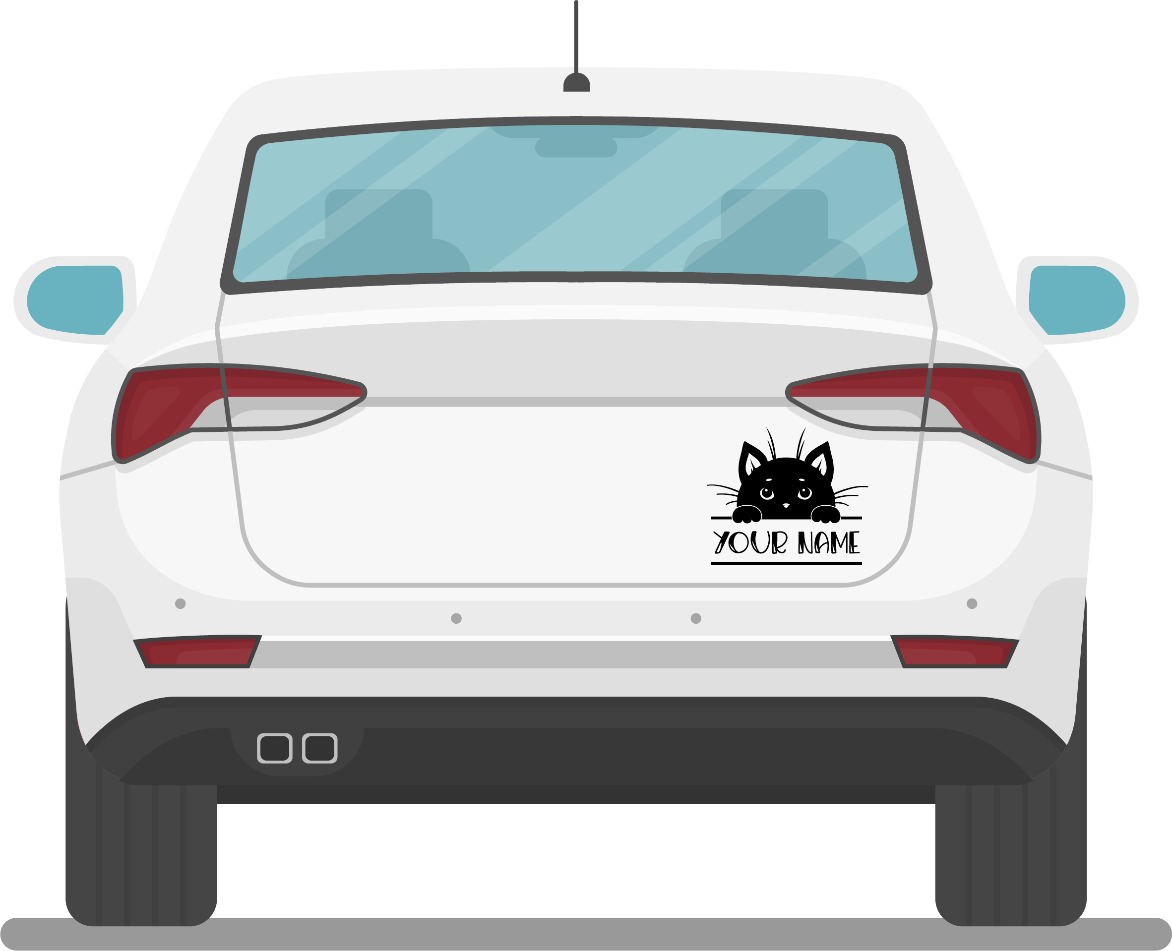 Katzen Namen Sticker