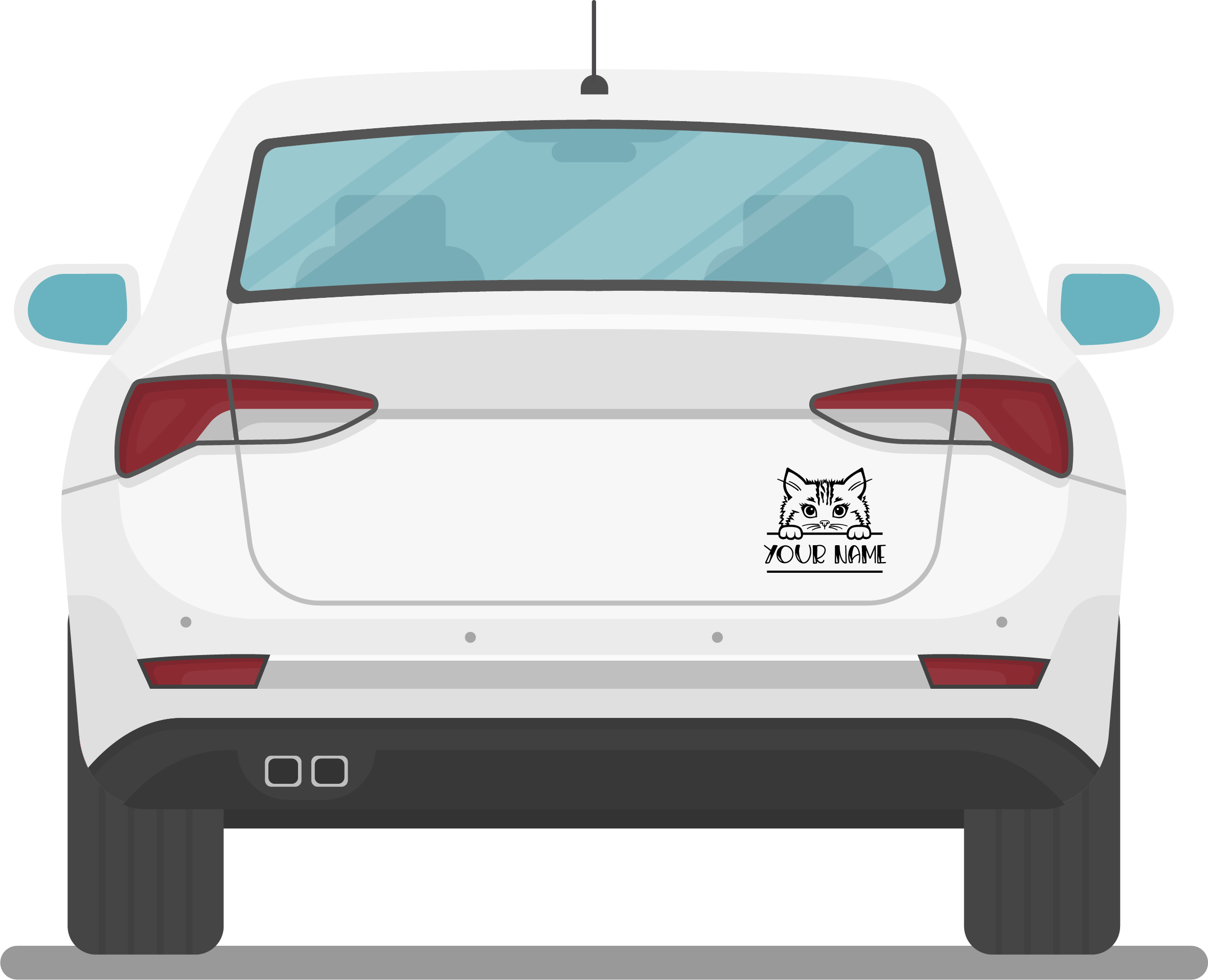 Katzen Namen Sticker