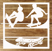 Türschild Skater