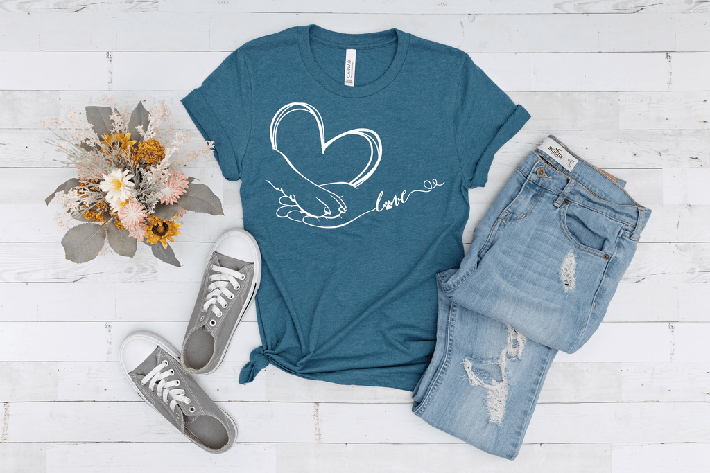 T-Shirt "Liebe zwischen Hund und Mensch" - Ein besonderes Statement
